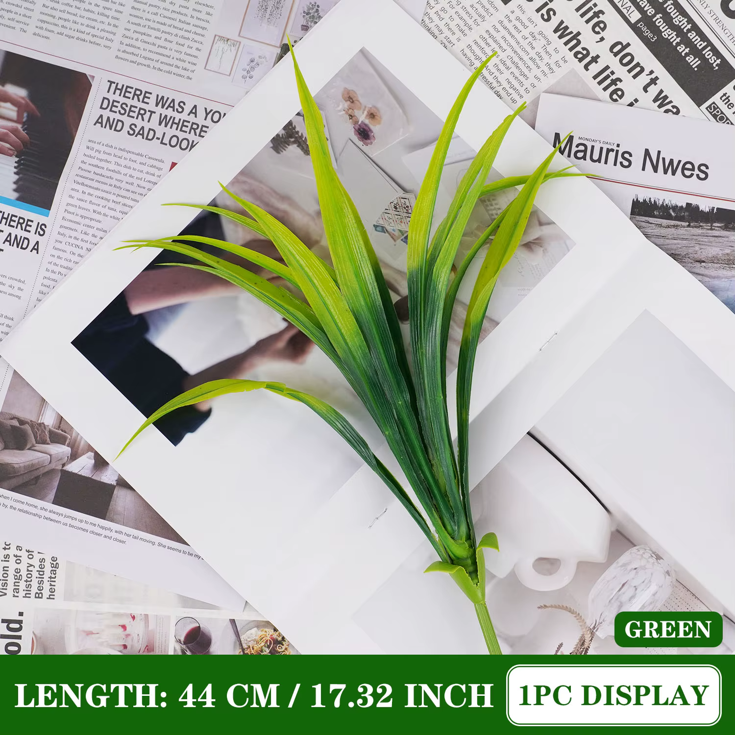 Plantes Artificielles pour Guirxiété de Noël, 14 Feuilles, Décor de Jardin Extérieur, Accessoires d'