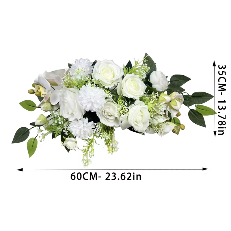 Simulation de fleur artificielle, fleur de lancer de bienvenue, marque d'eau, fleur de mariage, arra