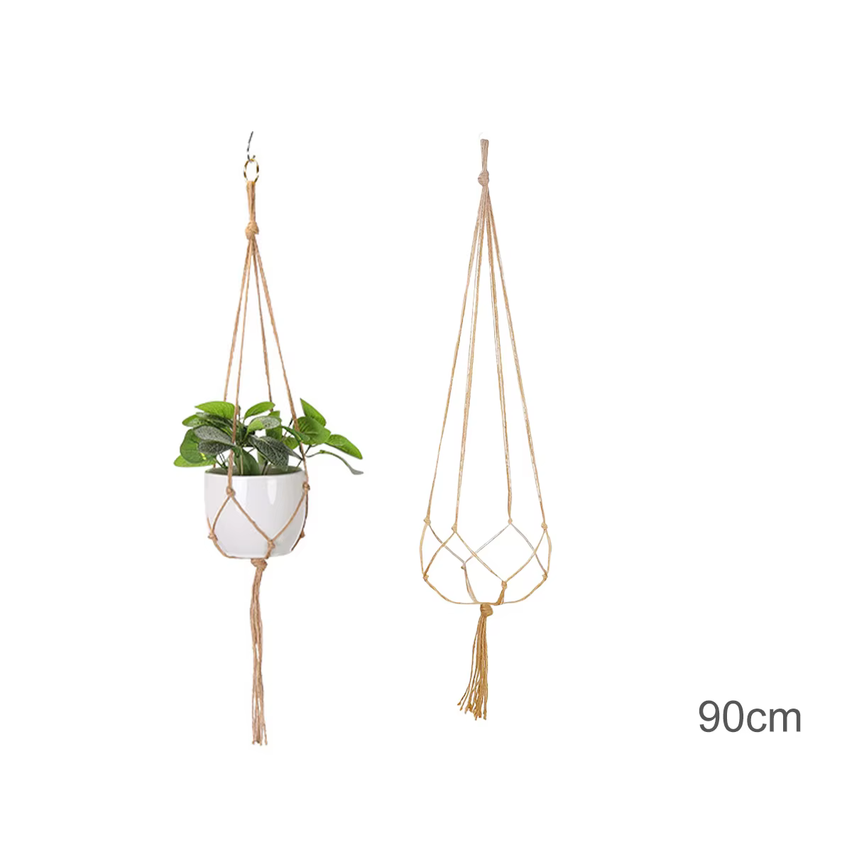Panier suspendu pour plantes en macramé fait à la main, support pour Pots de jardin, balcon, décorat