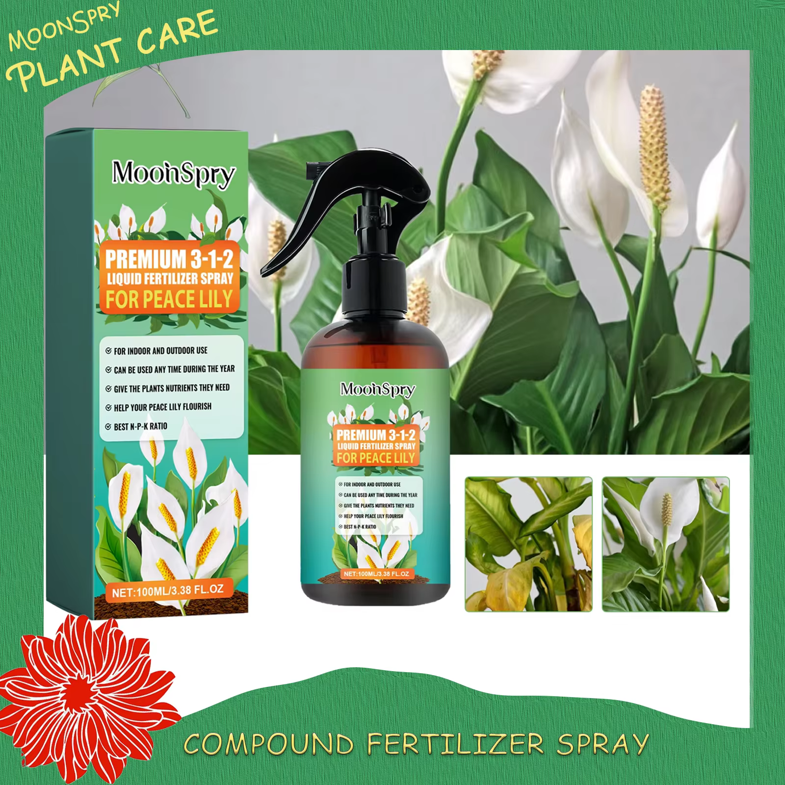 Engrais liquide pour plantes de jardin hydroponiques, Booster d'enracinement, Solution nutritive pou