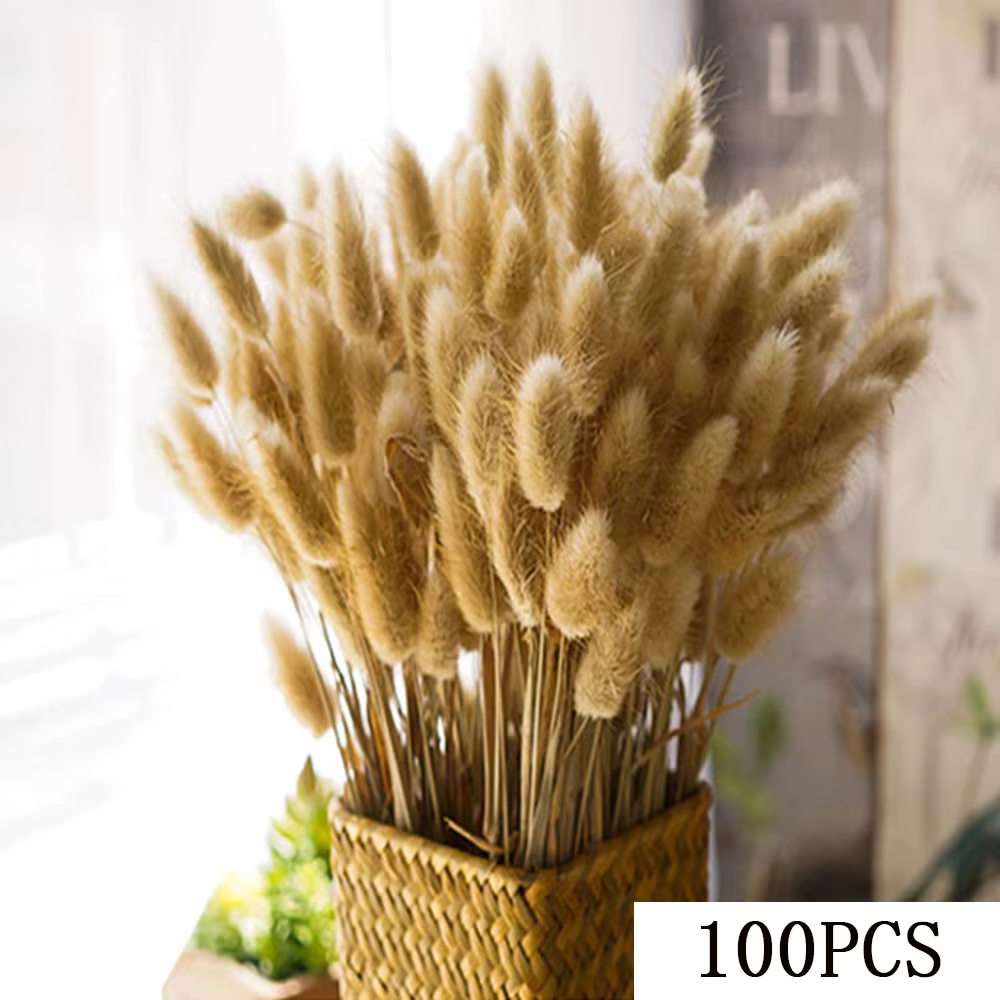 Bouquet de fleurs séchées d'herbe de la pampa, 95 tiges, pour décoration bohème de fêtes, centres de
