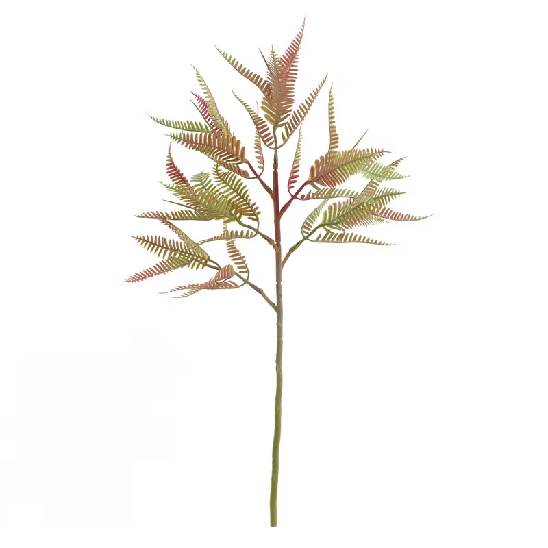 Feuilles de Fougère Artificielles en Plastique, Branches Vertes, Simulation de Plante, Cuir oral elu