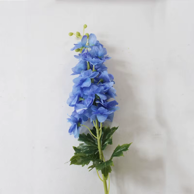 Fleur artificielle en Latex Delphinium, 80CM, décoration florale pour mariage, fête de famille, noël