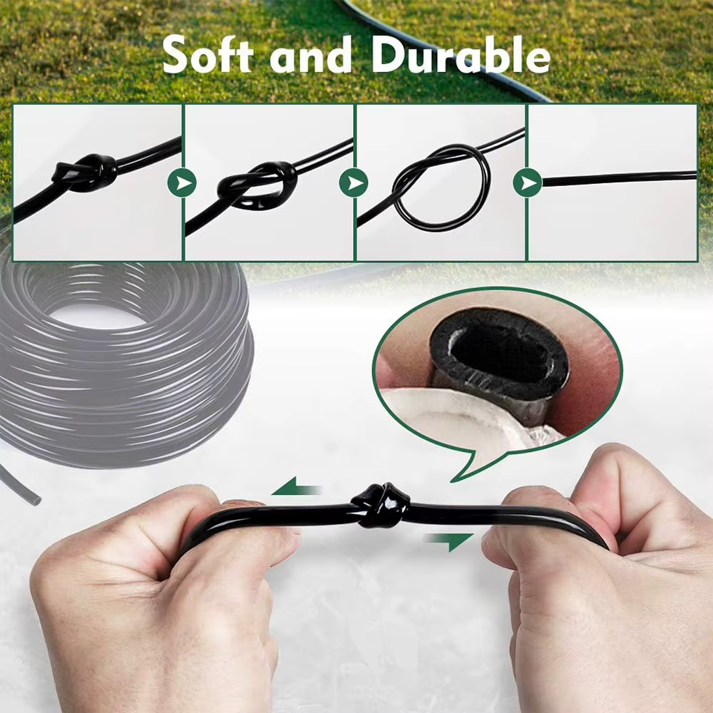 Tuyau d'irrigation goutte à goutte noir de 5m, parfait pour le système d'irrigation de jardin de bri