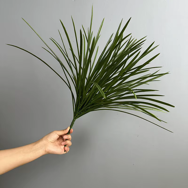 Lot de 4 fausses herbes nordiques en plastique, bouquet de calamus, décoration de jardin, herbe d'or