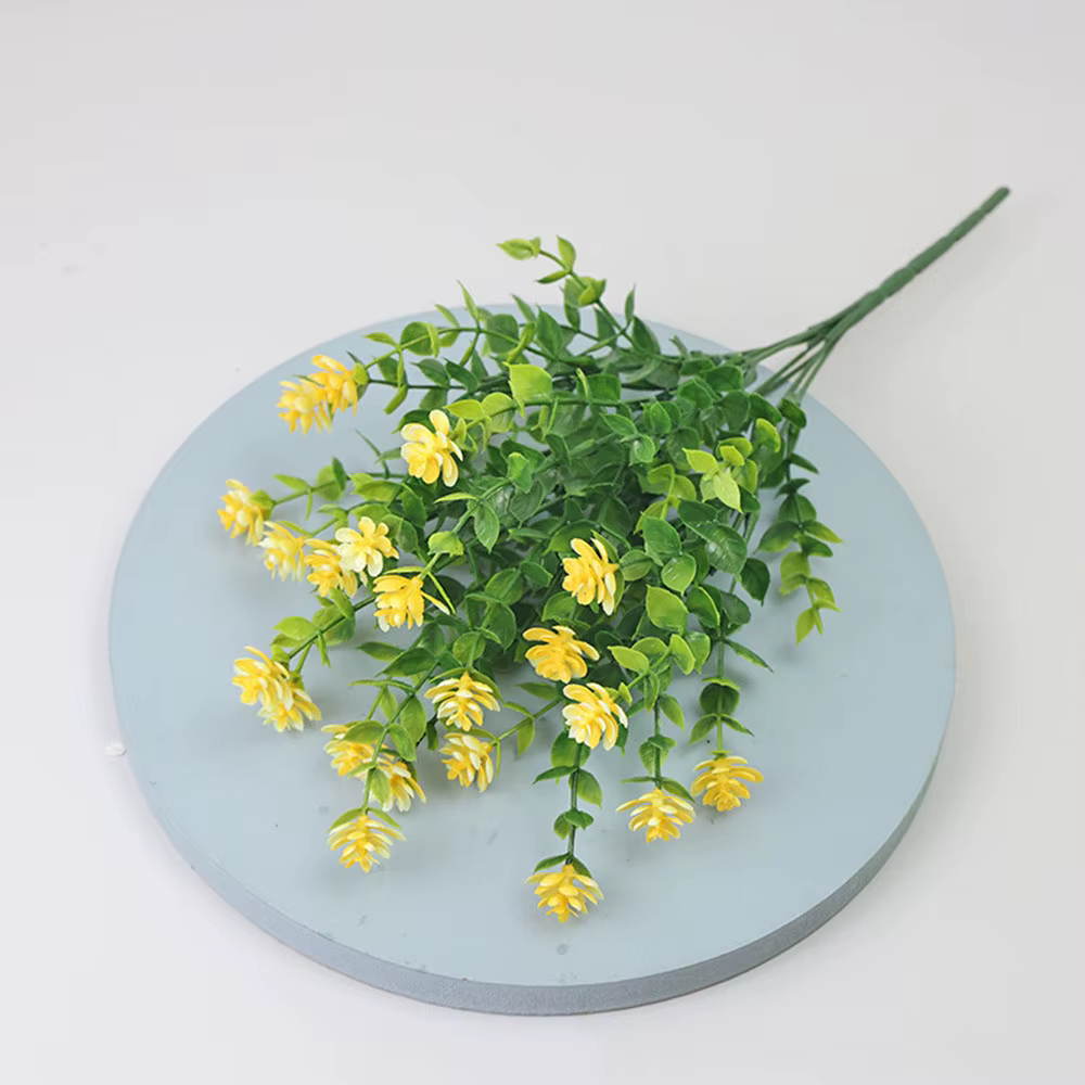 Lot de 1/3 fleurs artificielles, plantes et arbustes résistants aux UV pour l'extérieur, fausses fle
