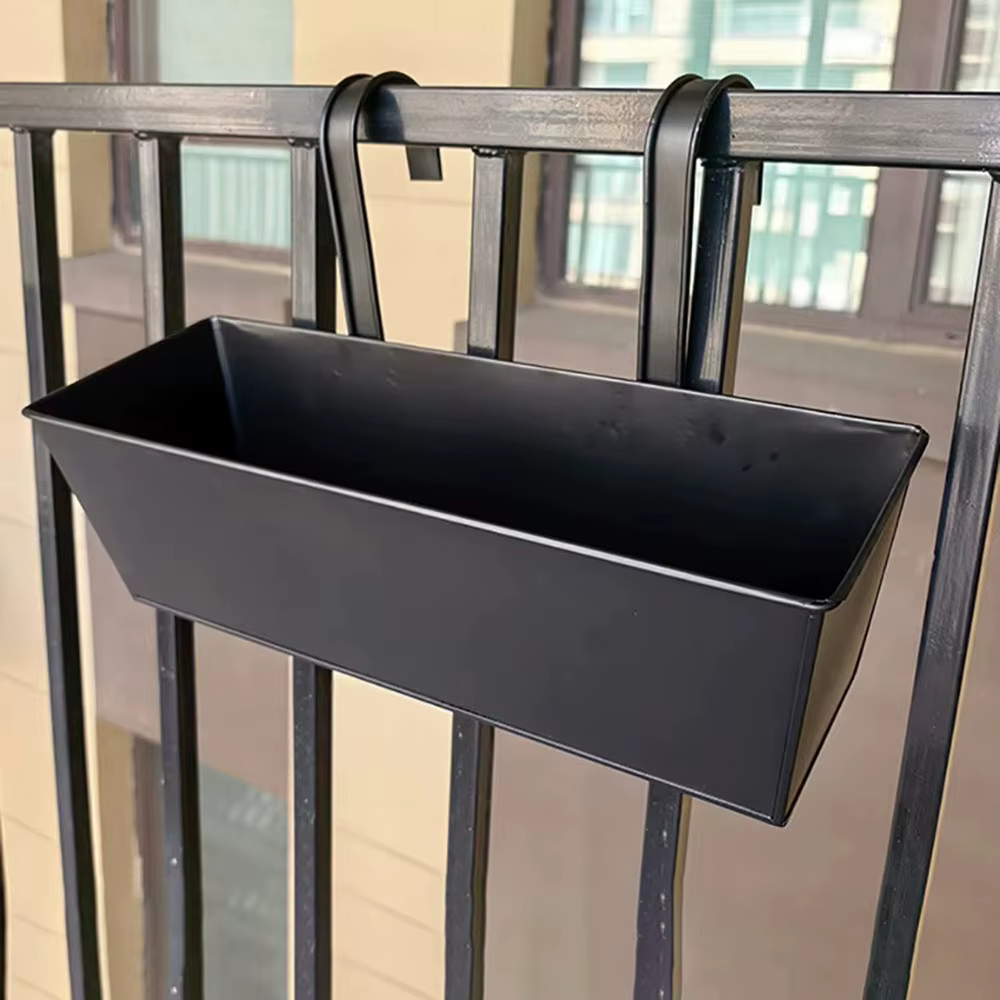 Jardinière de plantes d'extérieur en fer Durable, antirouille, résistante aux intempéries, boîte de