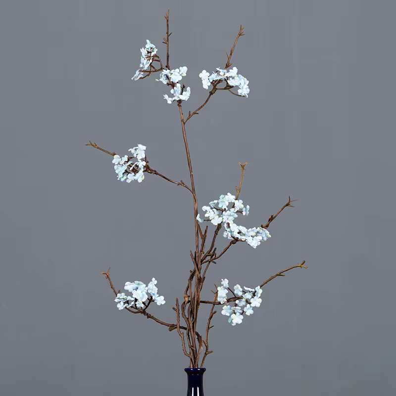 Branche de canne à fleurs de cerisier, décor de vigne de plantes à fleurs séchées, maison, maison, j
