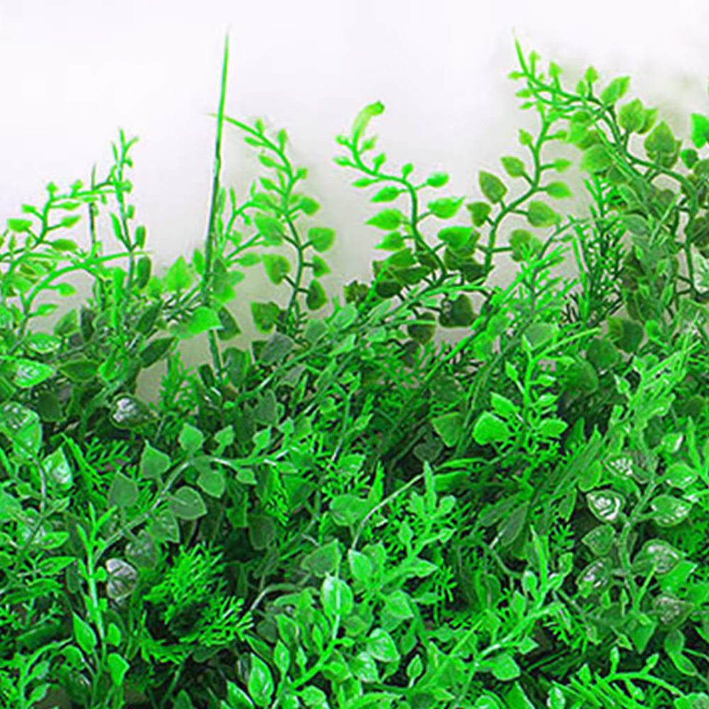 Plante Artificielle pour Décoration Murale, Panneaux Verts, Polymères de Haie de Feuillage, Simulati