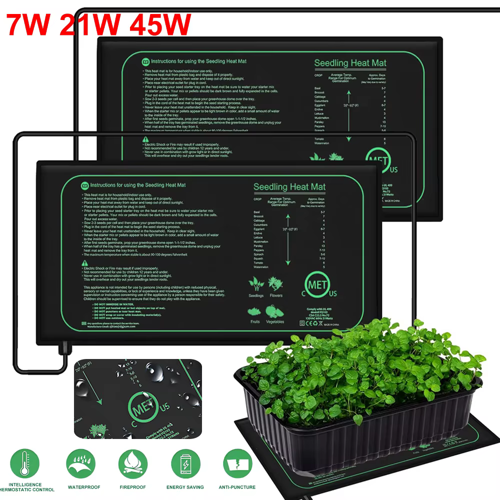 Coussin chauffant étanche pour la germination des plantes d'intérieur, polymères thermiques pour sem