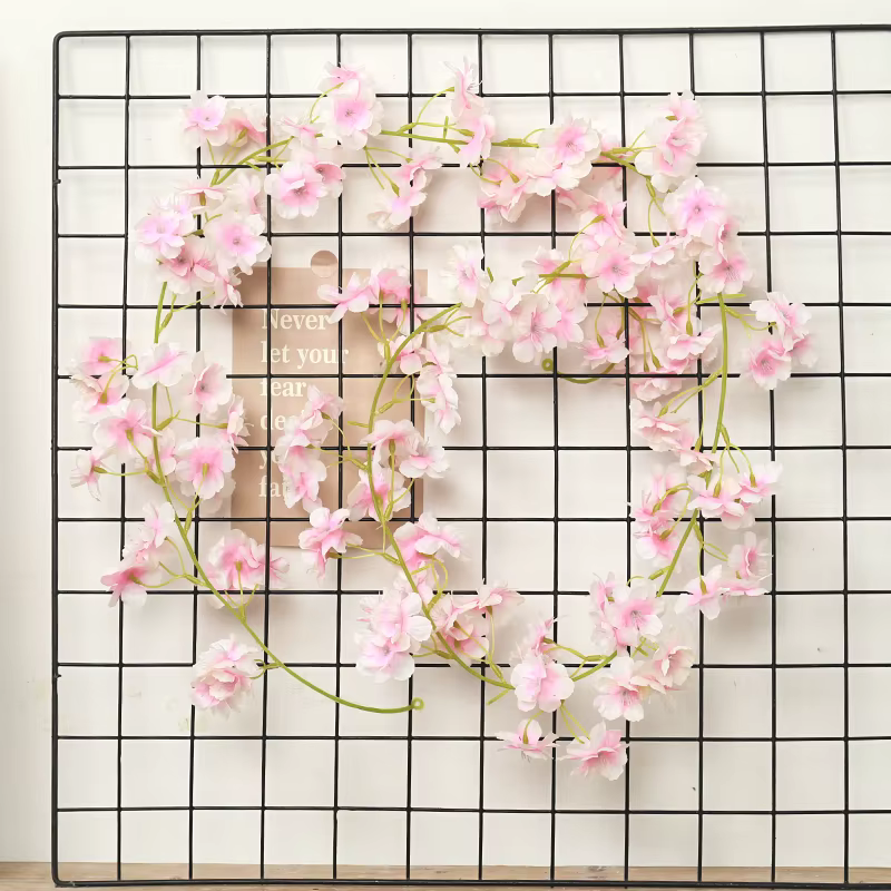 Guirlande de fleurs artificielles de cerisier Sakura de 180 cm pour mariage, arche de jardin, décora