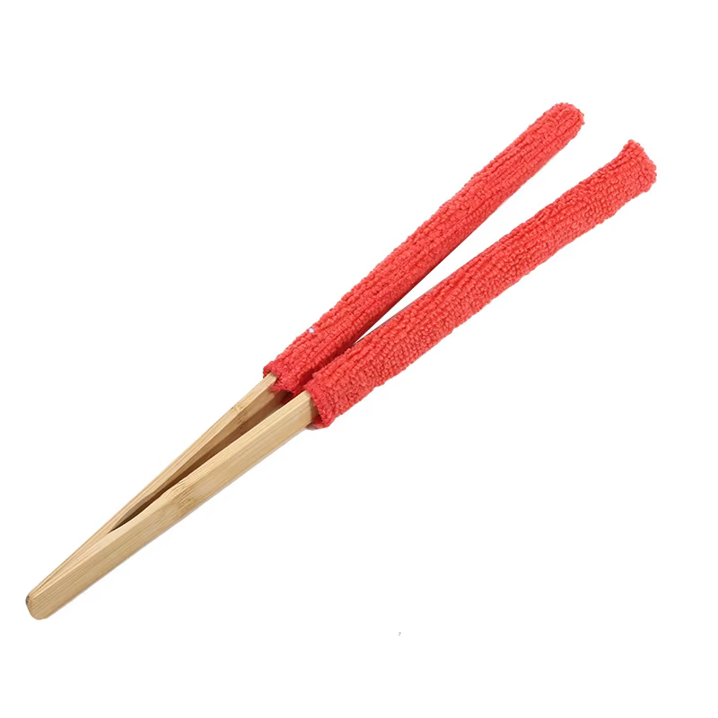 1 pince à feuilles – Brosse de nettoyage manuelle pour plantes vertes avec manche en bambou, concept