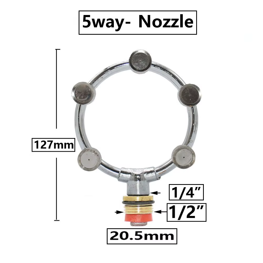 1/4 1/2 "filetage 1 ~ 5 têtes M14 haute pression ferme jardin électrique pulvérisateur buse arroseur