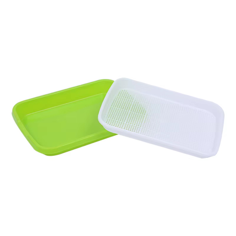 1pc, maison jardin balcon Portable animal de compagnie herbe hors sol hydroponique haricots plateau 