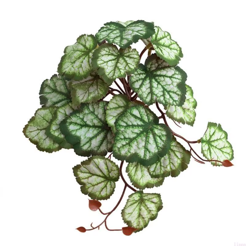 Terrarium Plantes artificielles pour les amphibiens reptiles pour le réservoir réaliste tropicale