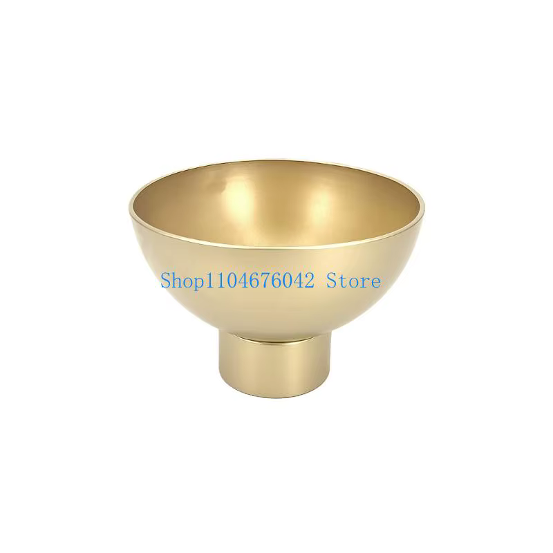 Grand pot à fleurs en métal doré, vase ouvert pour orchidées, accessoires pour arrangements floraux,