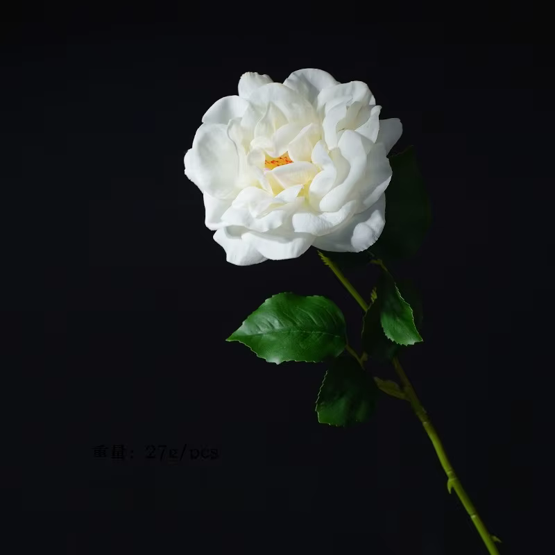 12 pièces de fleurs artificielles roses Rosa Chinensis pour mariage, branches de roses à toucher rée