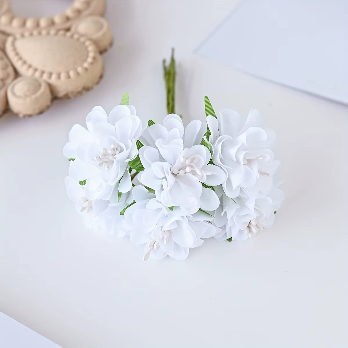 Oeillet de fleurs en soie simulée, décoration de jardin de maison extérieure de printemps, saint-val