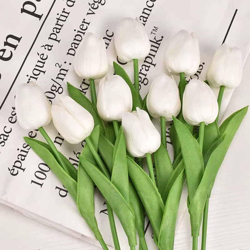 3/5/10/15/20 pièces tulipes fleurs artificielles vraie touche fleur Bouquet tulipes fausse fleur pou