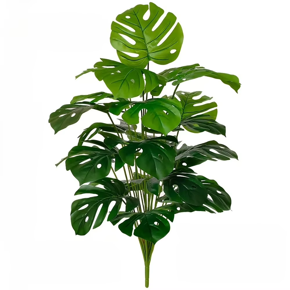 Plantes artificielles Monstera, arbre de 75 cm, plante artificielle en plastique pour l'extérieur, l