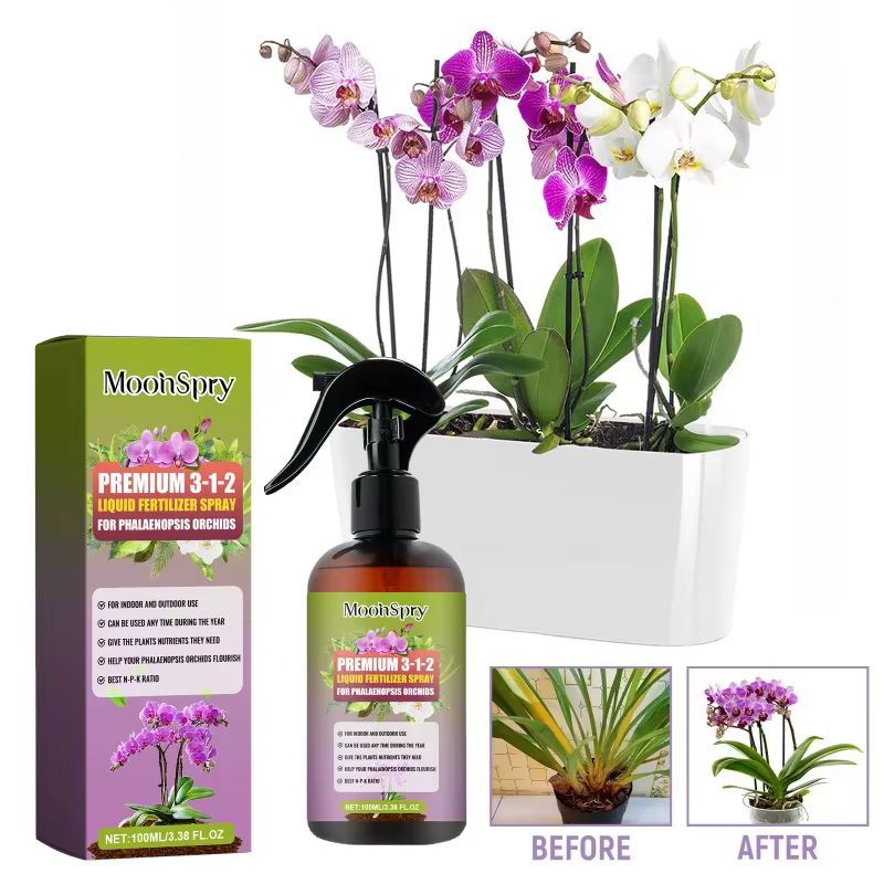 Engrais en spray pour orchidées papillon - Favorise la croissance des plantes, favorise l'enracineme