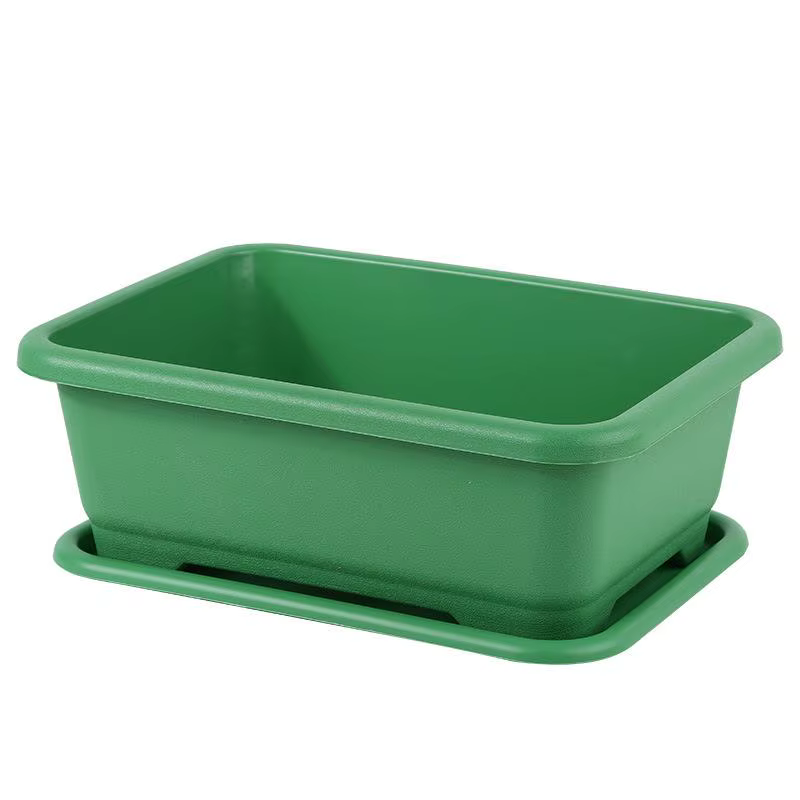 Jardinière pour légumes, résistante aux chocs, avec trou de drainage, pot de fleurs rectangulaire, j