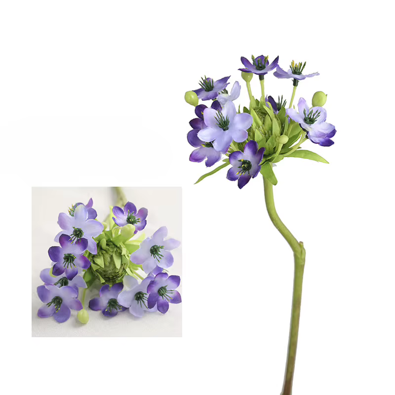 Fleur artificielle en velours 65cm, matériel fleuriste, pour la maison, décoration de mariage, petit