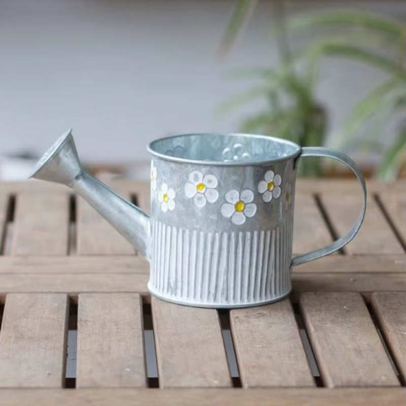 Pot de fleur en fer vintage, vase à fleurs de bureau, pot de fleurs pour plantes de balcon, E27