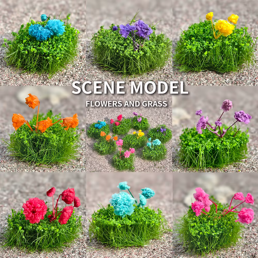 Plantes artificielles en grappes de fleurs miniatures, pour bricolage, fabrication de modèles, aména