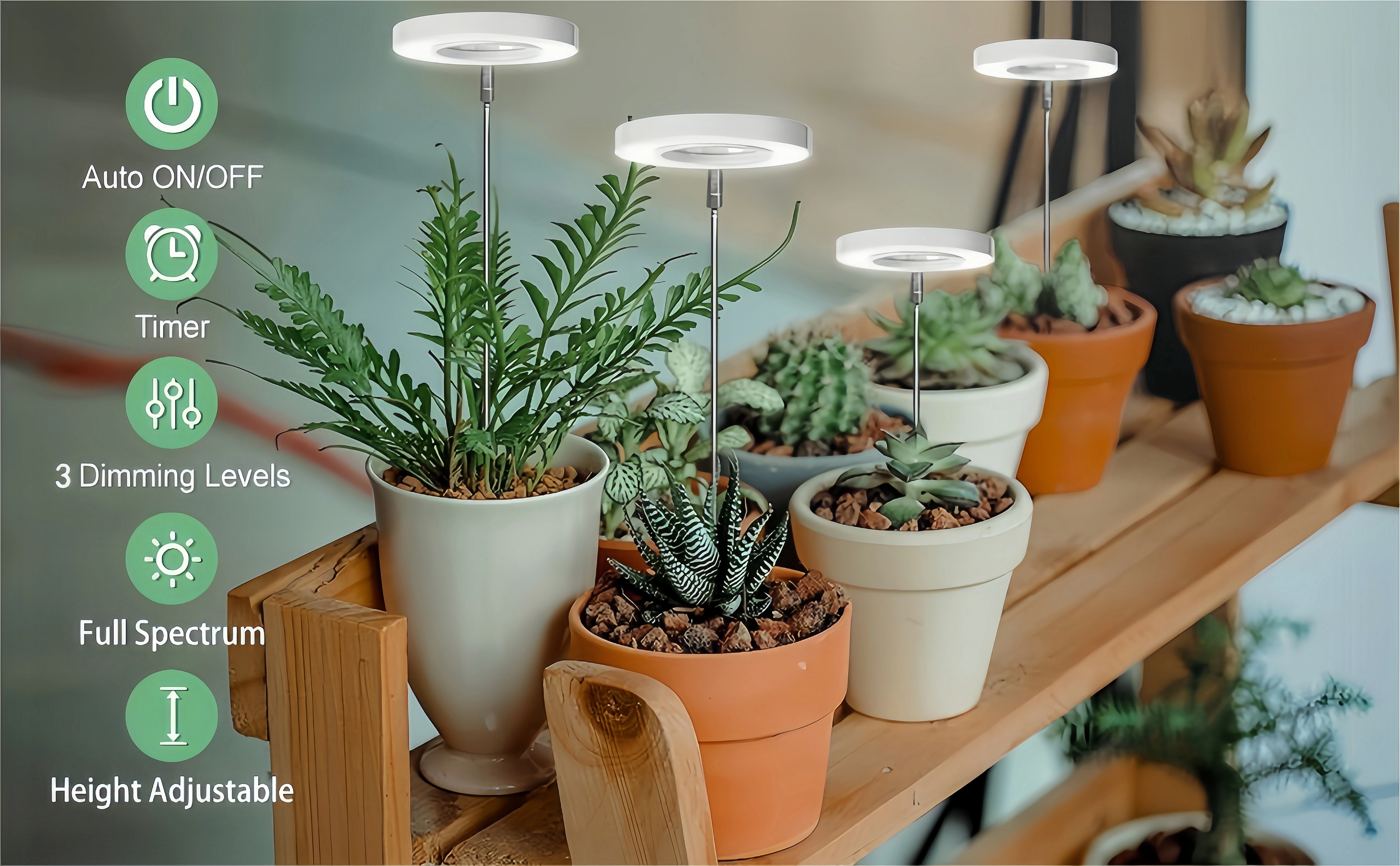 Lampe de culture pour plantes, lumière de croissance LED à spectre complet pour plantes d'intérieur,