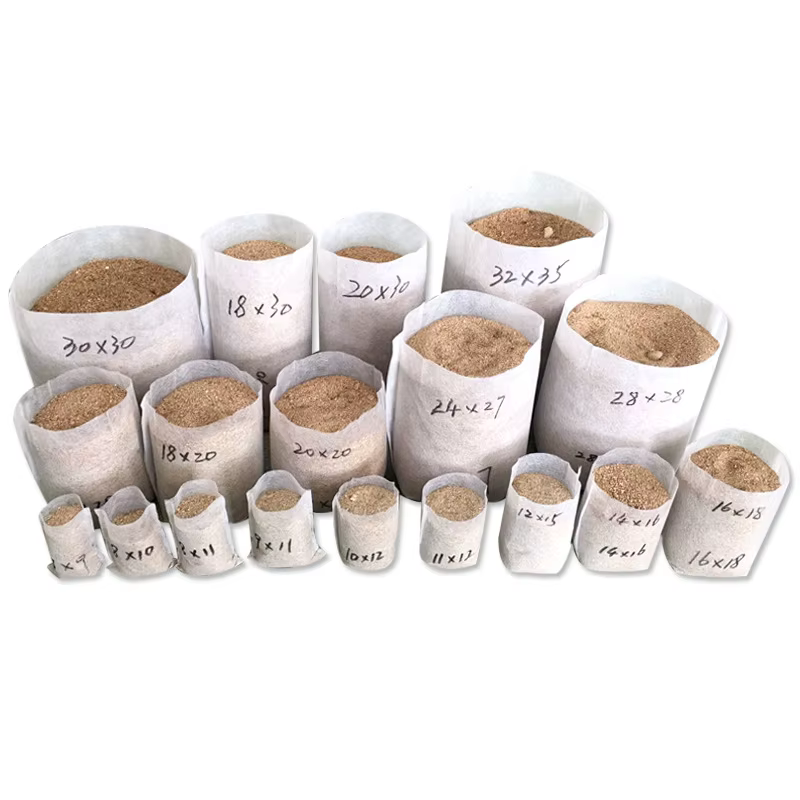 Pots de semis Non tissés biodégradables, 100 pièces, différentes tailles, sacs de plantation écologi