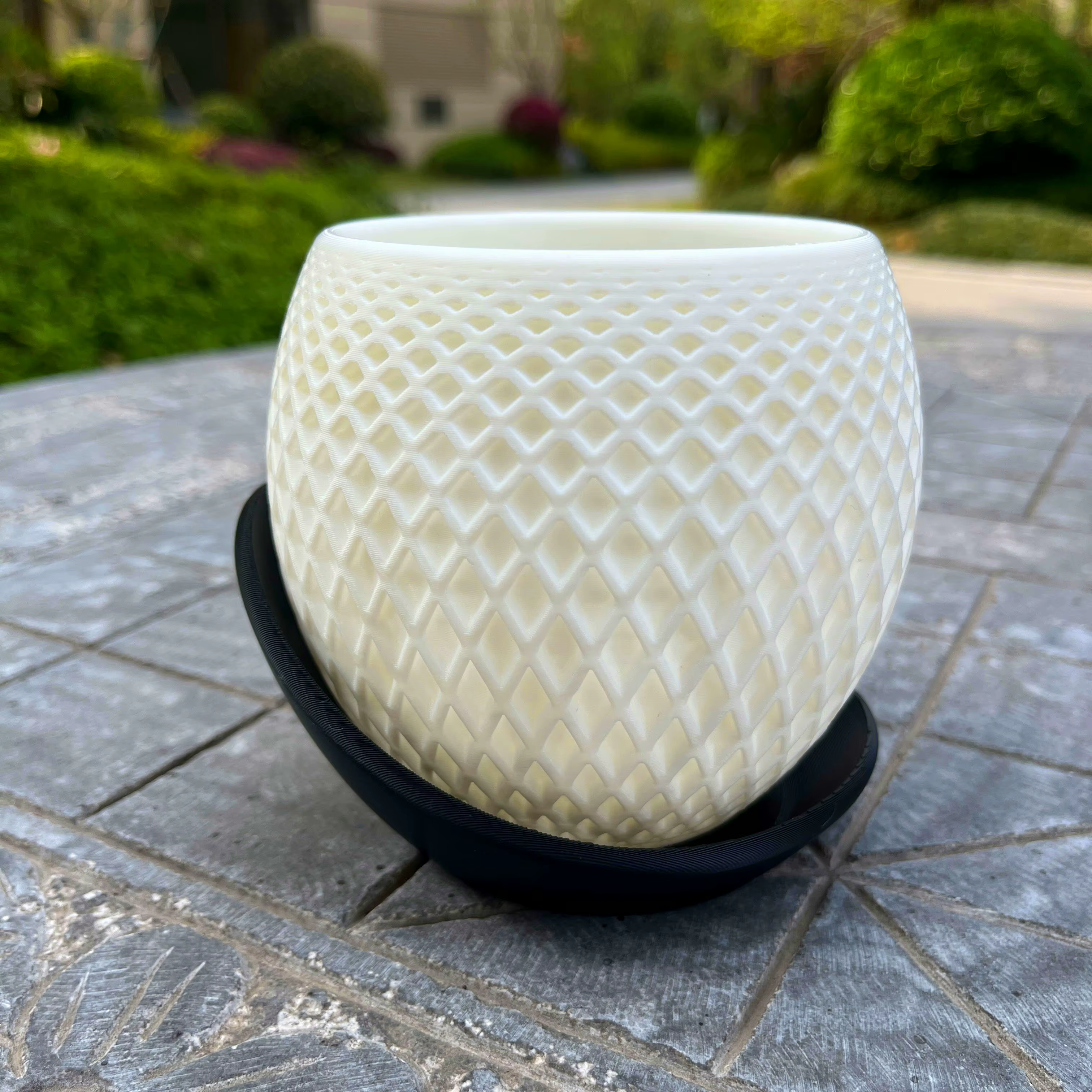Pots d'orchidées imprimés en 3D, design polygonal, modernes, minimalistes et élégants, pots de fleur
