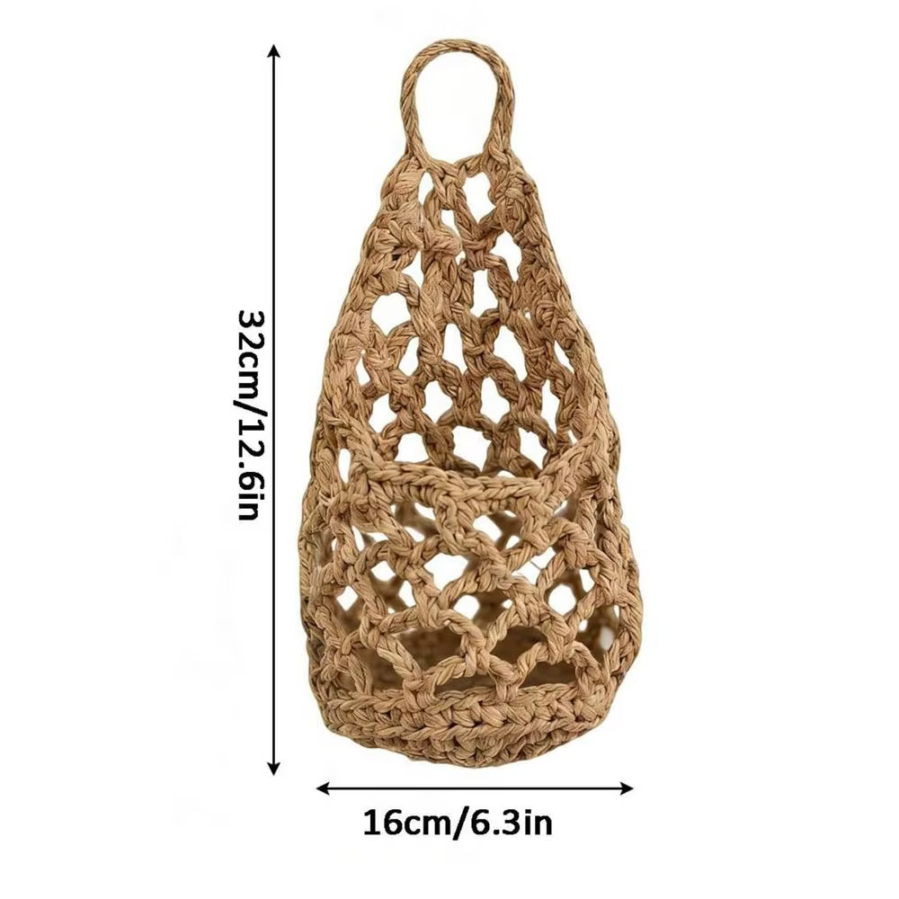 Support de plante en macramé, petit porte-plante suspendu en coton tissé style bohème, décoration mu