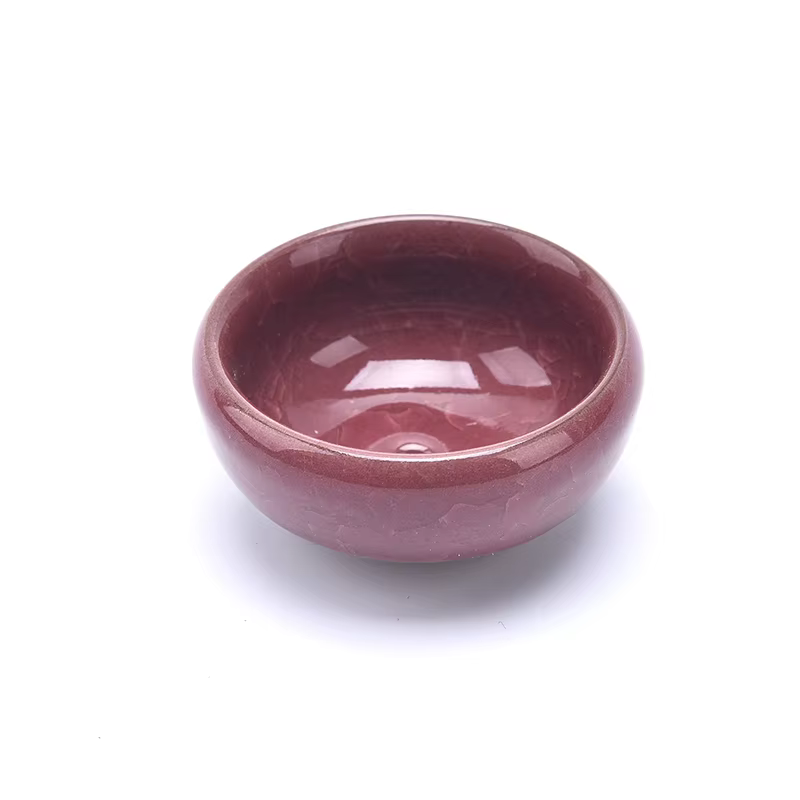 Mini jardinière succulente en céramique pour la décoration intérieure, glaçon, fissure, glaçure, fle
