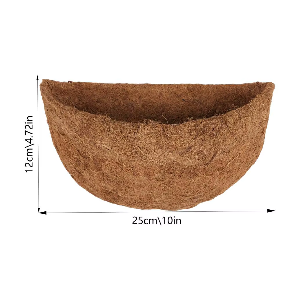 Doublures épaisses remplaçables en Fiber de coco, forte Absorption d'eau, pour panier de jardinière 