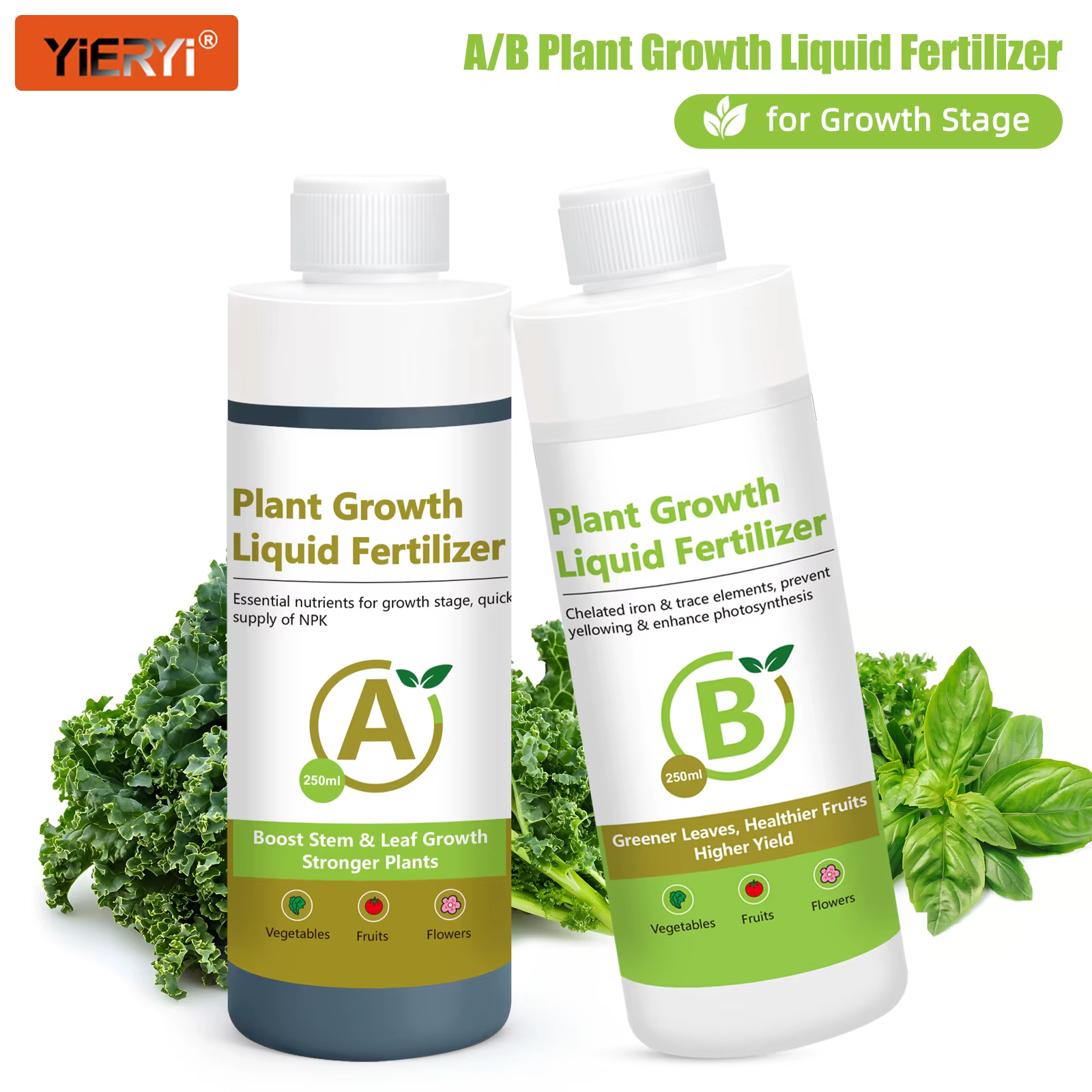 Solution nutritive hydroponique A B, engrais liquide pour la croissance des plantes, pour scène végé