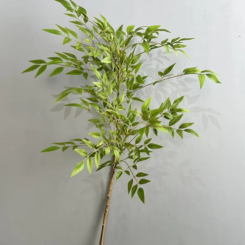 Simulation de plantes 113cm Nandina, décoration florale de balcon, branche de Nandinas artificielles