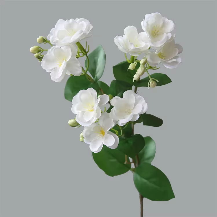 Petite fleur de jasmin artificielle, fausse fleur, maison, mariage, décoration, salon, pastorale, Ga