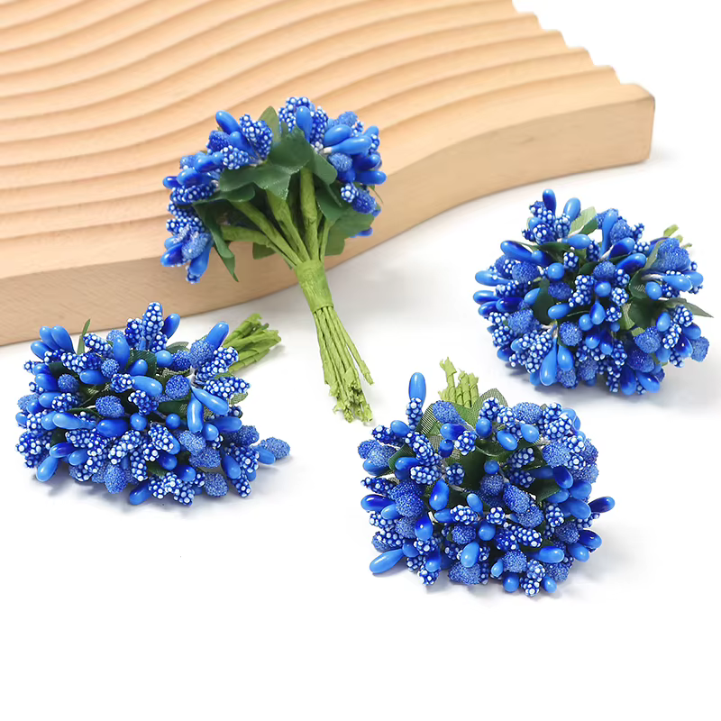 Bouquet d'étamines de fleurs artificielles, pour décoration de salle de maison, guirlande de décorat