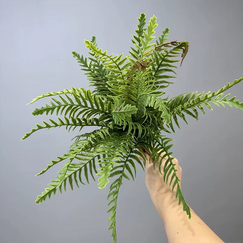 Feuilles de fougère artificielles, herbe persane, plante, accessoires muraux, matériaux de verdissem