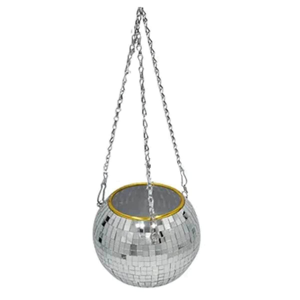 Chang Ball-Pot de Fleur Rond en Plastique avec Miroir, pour Plantation de Plantes Succulentes, 10cm