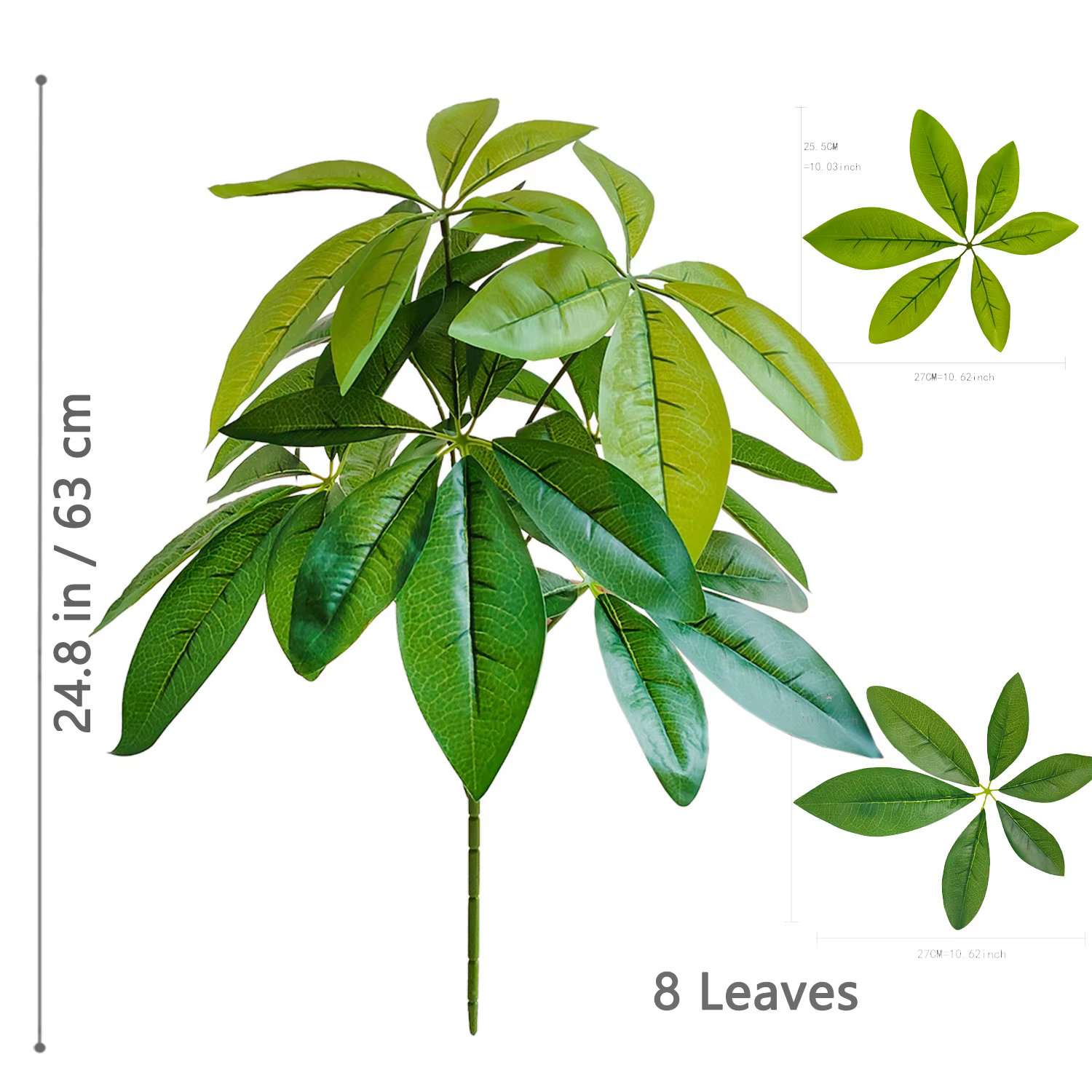 Arbre à monnaie artificiel Monstera Deliciosa, plante artificielle décorative pour la maison, le bur