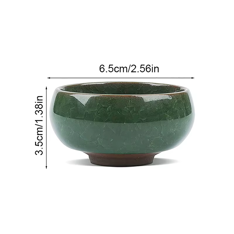 Jardinière succulente en céramique de fleur de glaçure de craquel de glace mignonne Mini Pot de plan