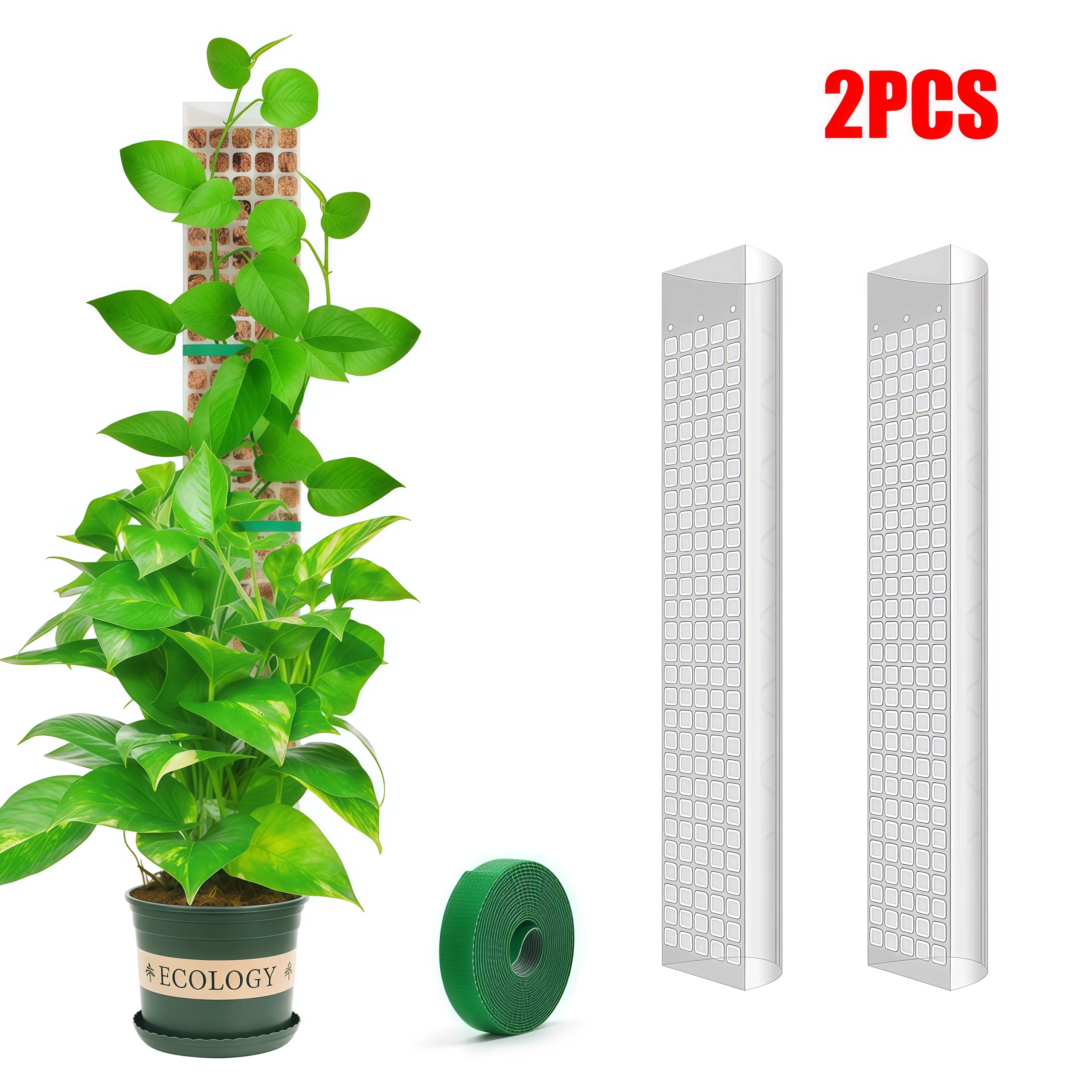 Support en plastique pour plantes grimpantes d'intérieur, tutor de croissance pour plantes, bâton de