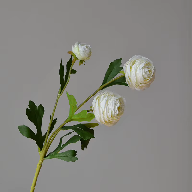 Fausses fleurs de rosée à 3 têtes, 5 pièces/lot