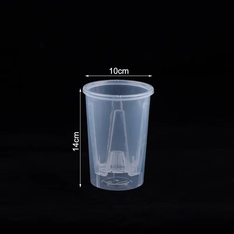 ♩ Pots à orchidées en plastique transparent avec trous, pot à plantes auto-arrosant transparent pour