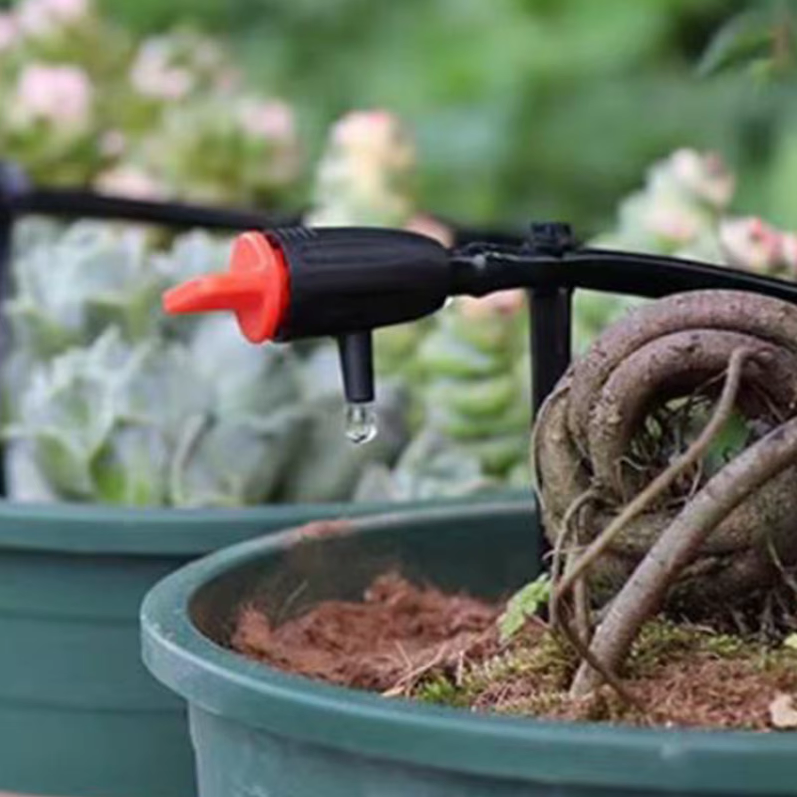 10 pièces Micro système d'irrigation goutte-à-goutte outil goutte-à-goutte réglable pression compens