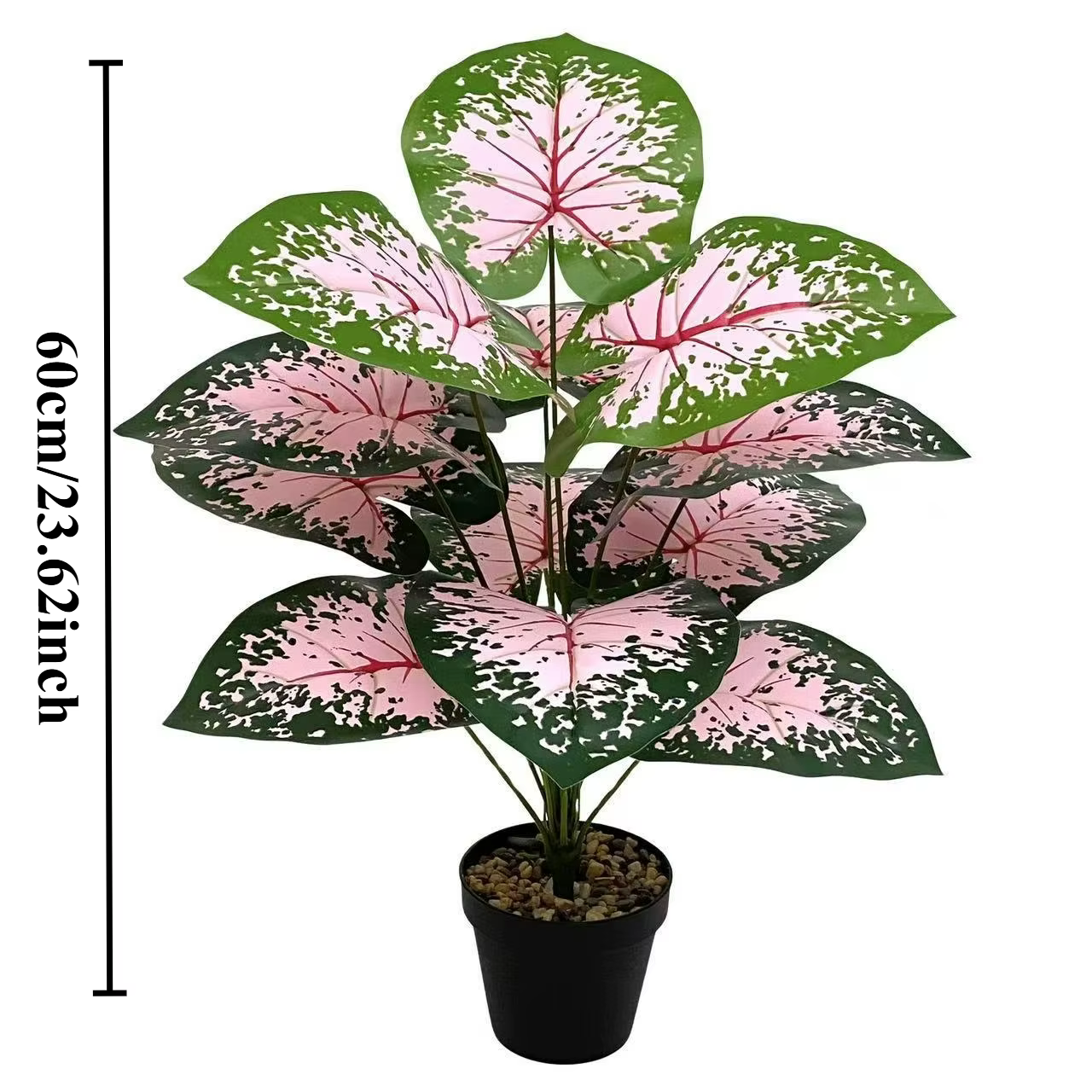 Palmiers paon rose, plantes artificielles décoratives de Style nordique, pour intérieur et extérieur