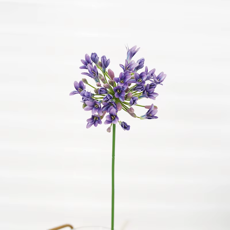 Fleurs artificielles d'agapanthe africaines de luxe, branche de bébé temporaire, maison, Noël, décor