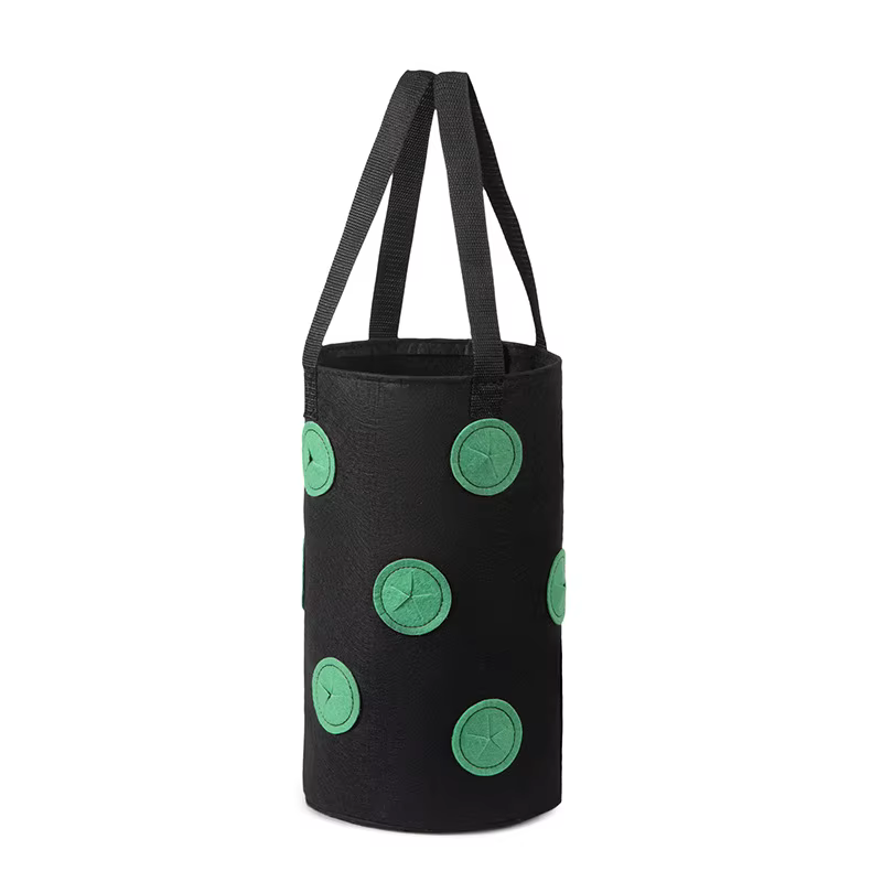 Sac de plantation suspendu pour fraises et tomates, pot de culture vertical pour fraises (1 pièce)